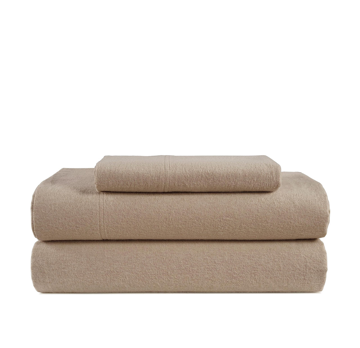 100% Cotton Flannel Sheet Set - Taupe