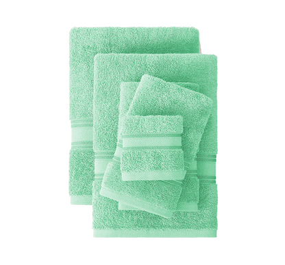 12 Piece Towel set-Aqua Sky