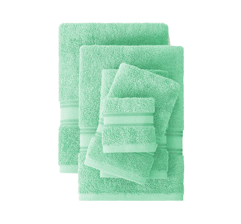 18 Piece Towel set- Aqua Sky
