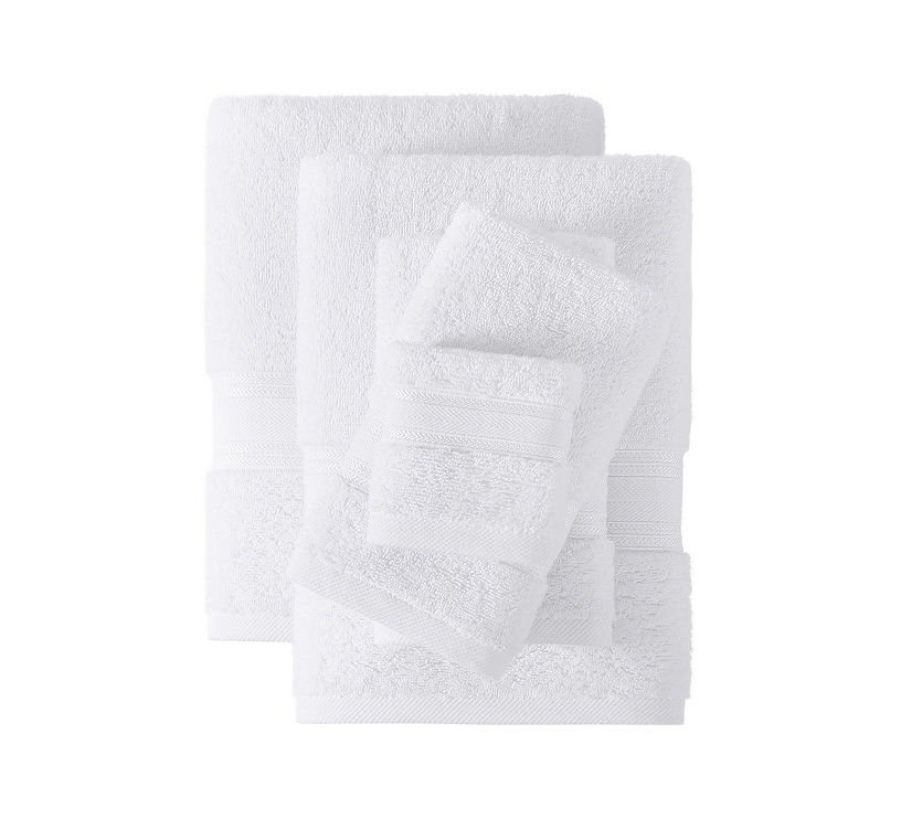12 Piece 100% Cotton Towel Set