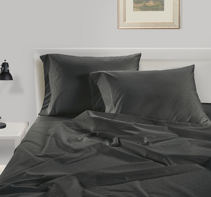 1000 Thread Count-Swiss Dot-Charcoal