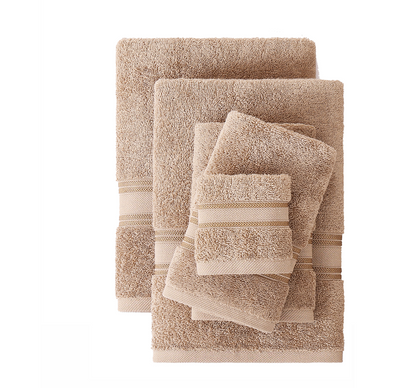 12 Piece Towel set-Taupe