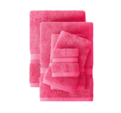 18 Piece Towel set-Fuschia