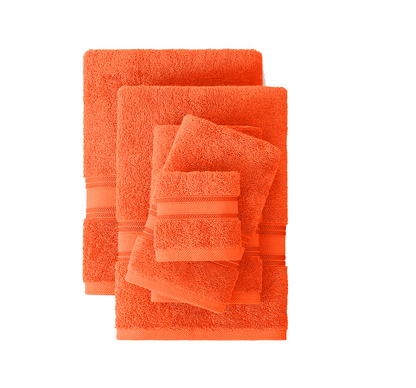 6 Piece Towel set-Rust
