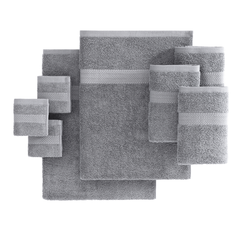 24 Piece Towel set-Grey