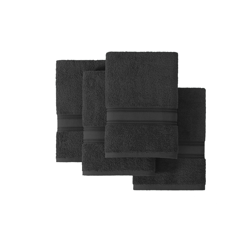 6 Piece Towel set-Black