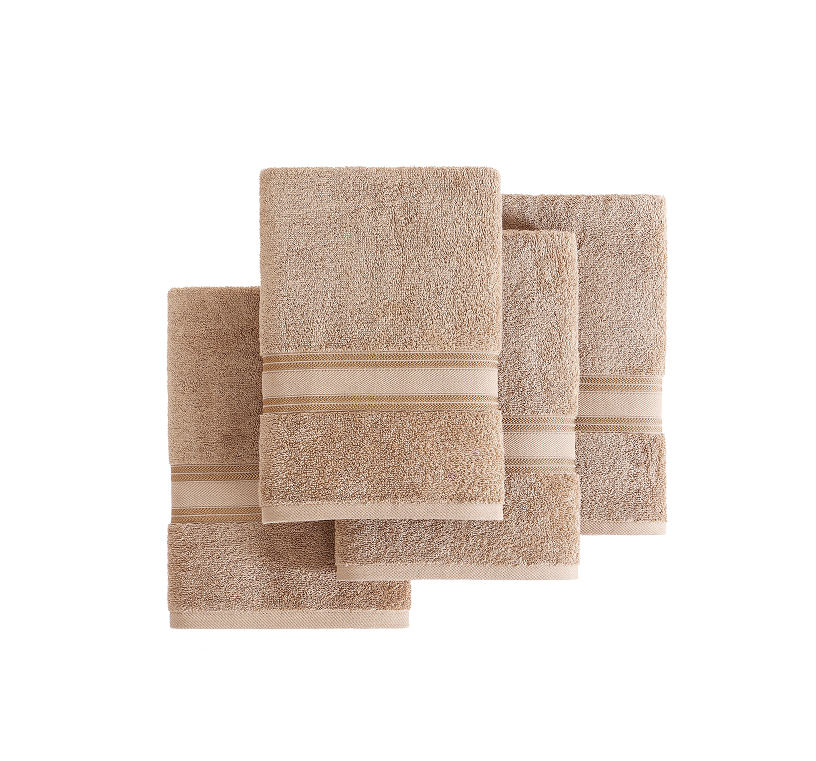 4 Piece Towel set-Taupe