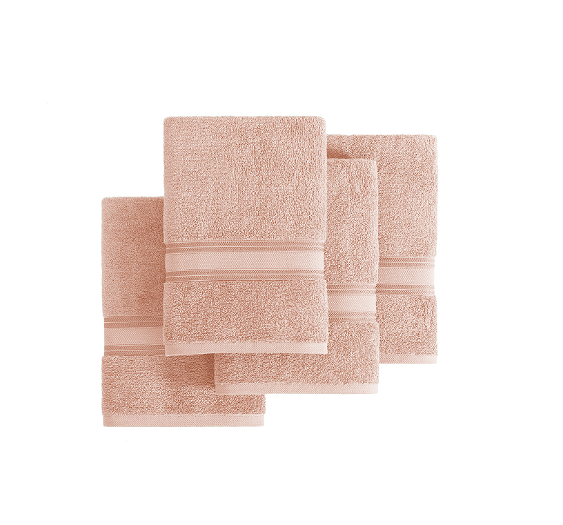 4 Piece Towel set-Pearl blush