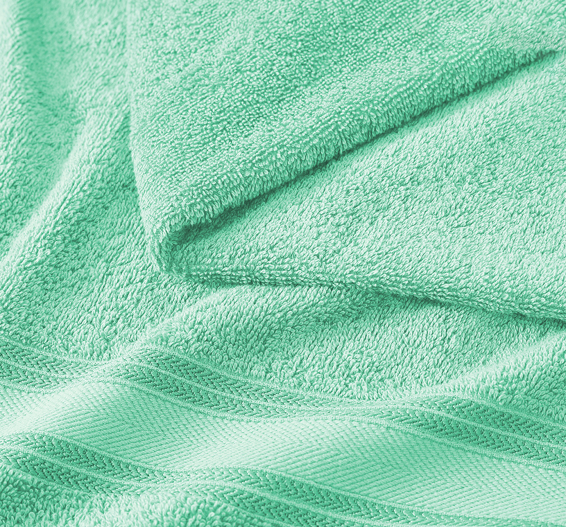 6 Piece Towel set-Aqua Sky