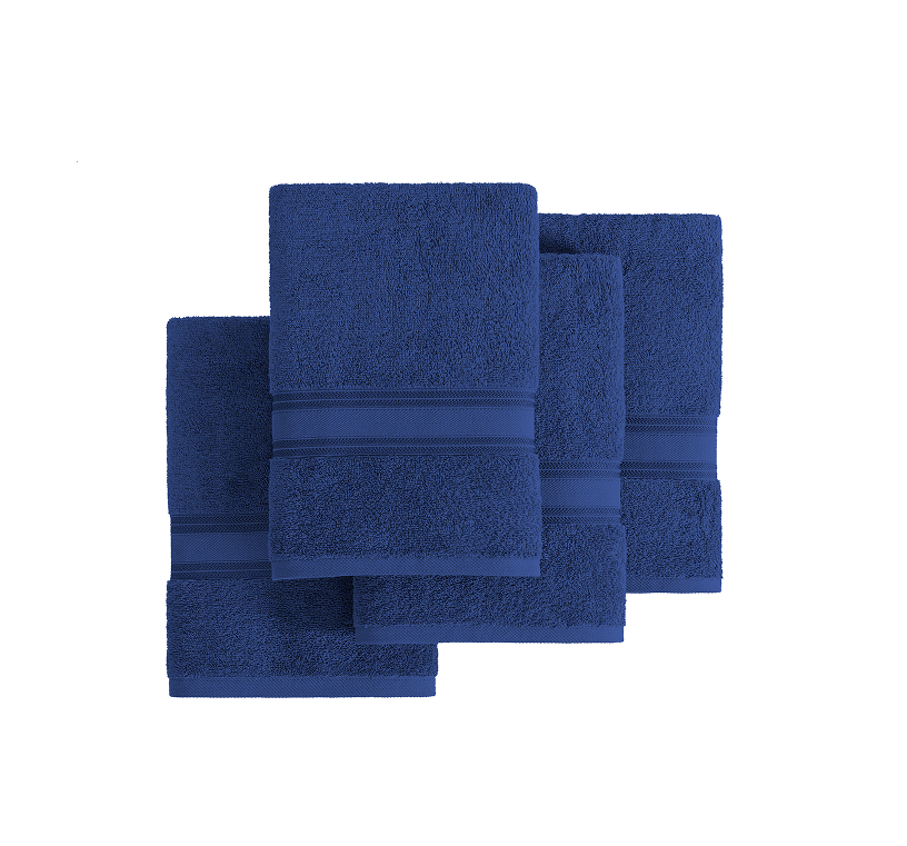 4 Piece Towel set-Navy