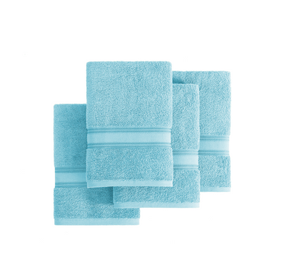 4 Piece Towel set-Blue