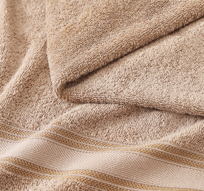 4 Piece Towel set-Taupe