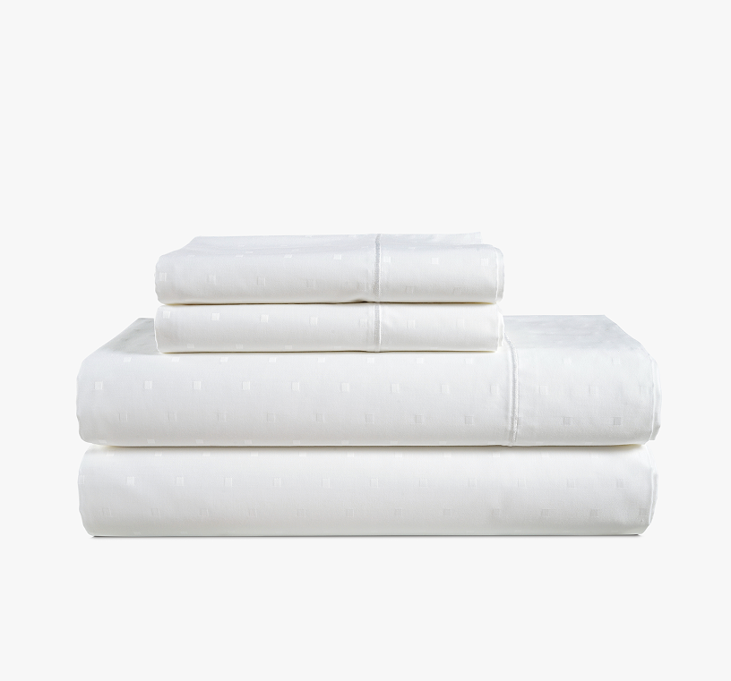 1000 Thread Count-Swiss Dot-White