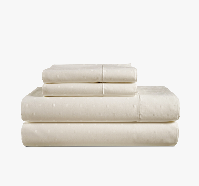 1000 Thread Count-Swiss Dot-Ivory