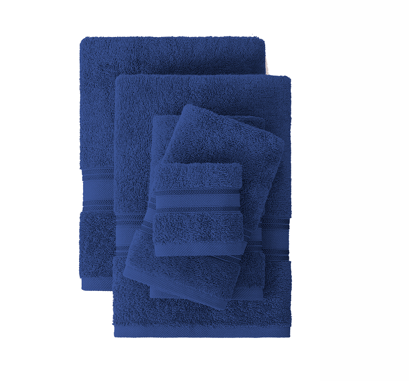 6 Piece Towel set-Navy