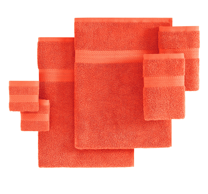 24 Piece Towel set-Living Coral