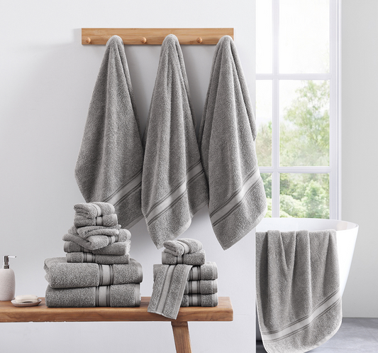 12 Piece Towel set-Space Grey