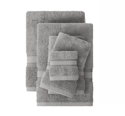 6 Piece Towel set-Grey