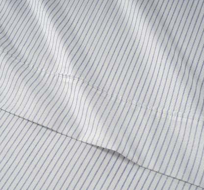 450 Thread Count Ticking Stripe Cobalt Blue