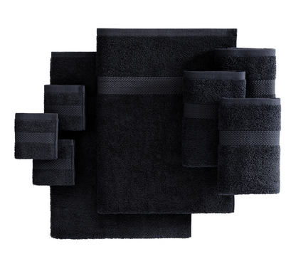 24 Piece Towel set-Black
