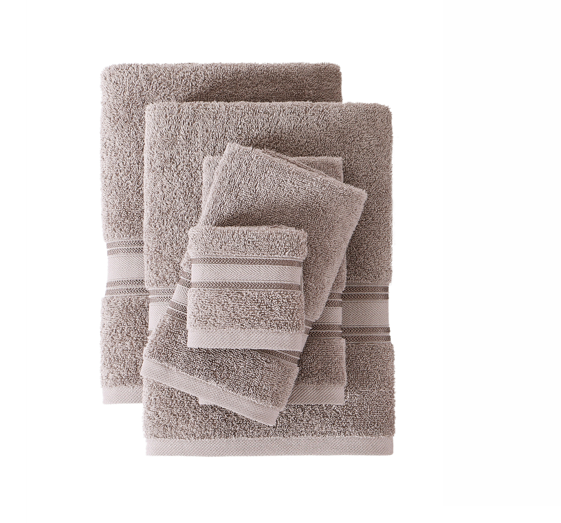 6 Piece 100% Cotton towel Set