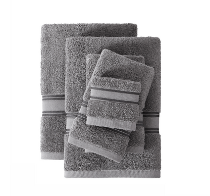 6 Piece Towel set-Cool Grey