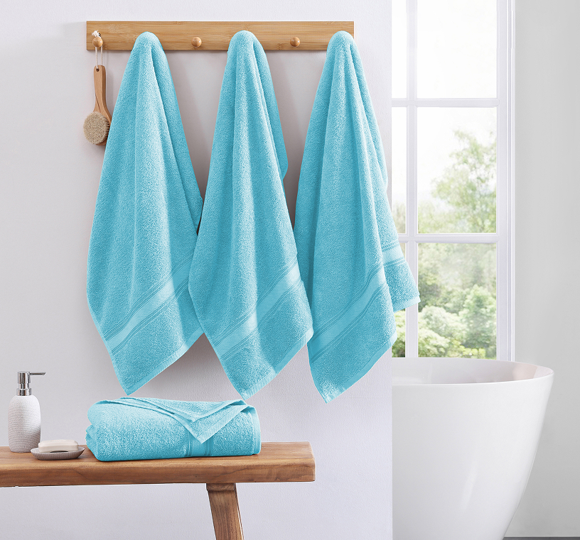 4 Piece Towel set-Blue