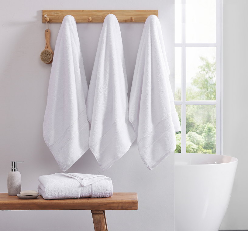 4 Piece Towel set-White
