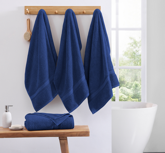 4 Piece Towel set-Navy
