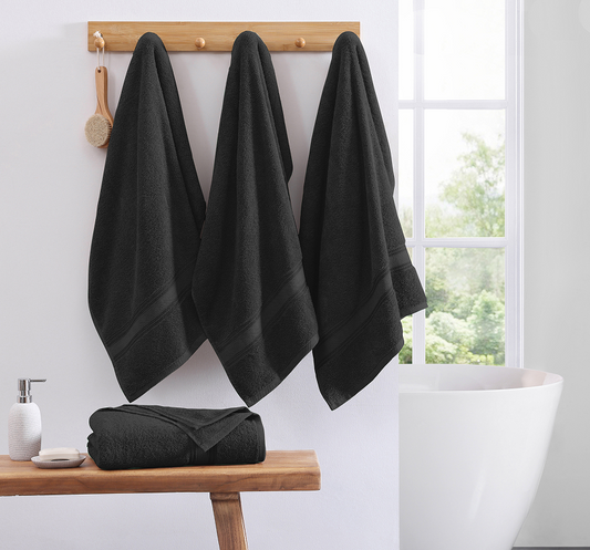 4 Piece Towel set-Black