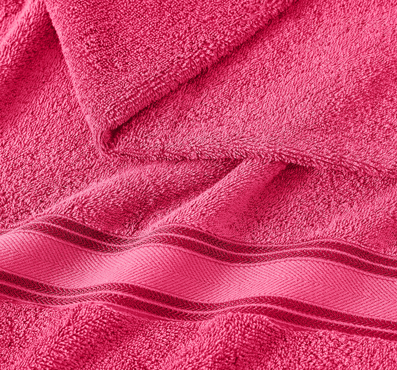 6 Piece Towel set-Fuschia