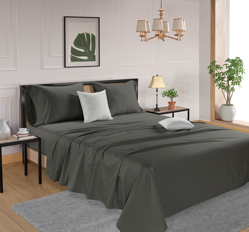 600 Thread count-Charcoal