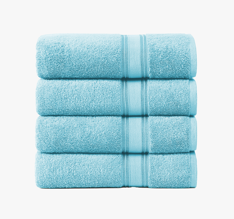 4 Piece Towel set-Blue