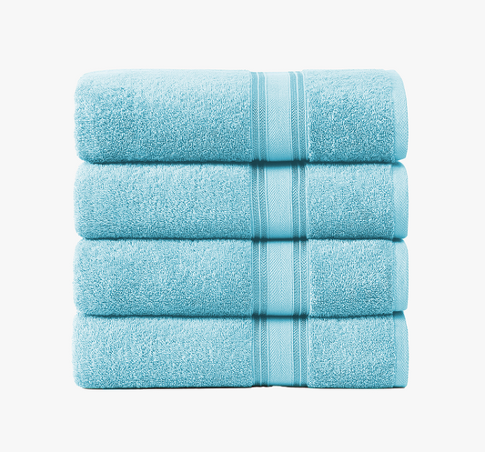 4 Piece Towel set-Blue