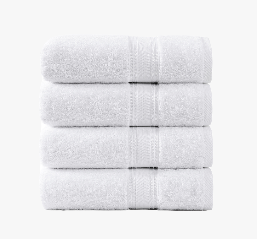 4 Piece Towel set-White