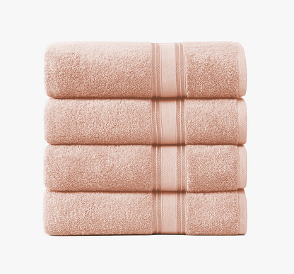4 Piece Towel set-Pearl blush