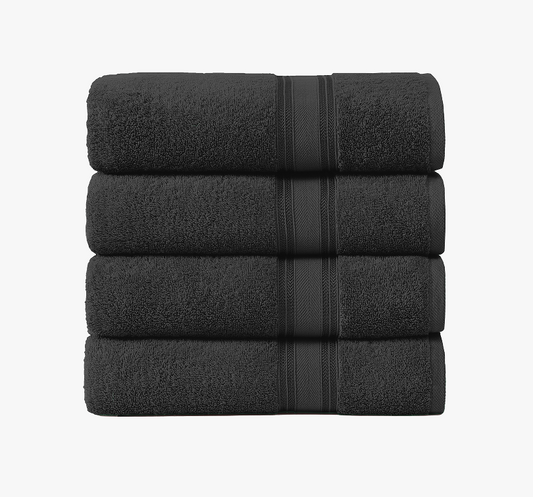4 Piece Towel set-Black