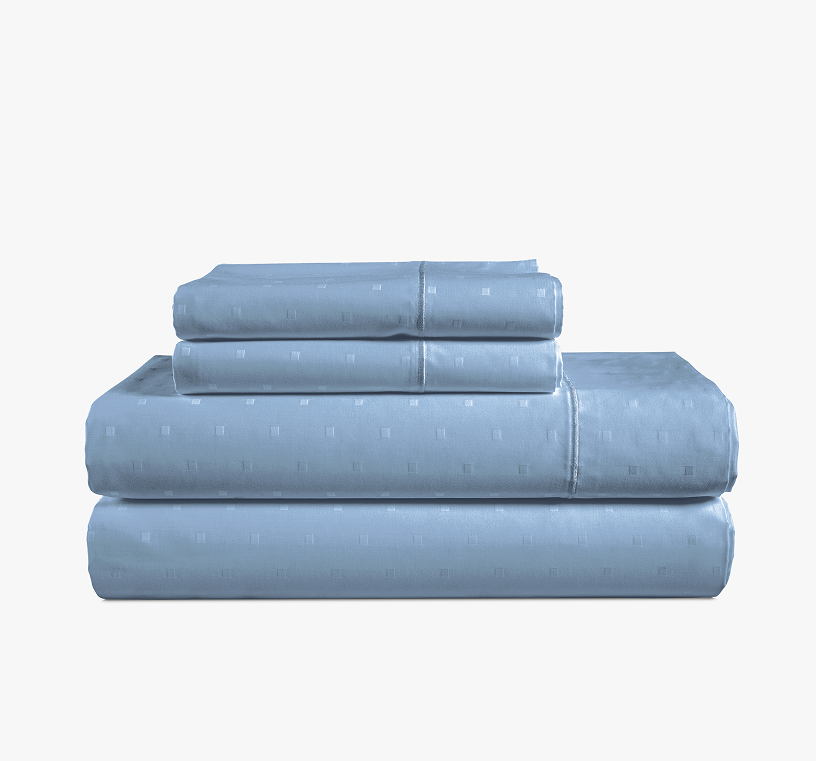 1000 Thread Count-Swiss Dot-French Blue