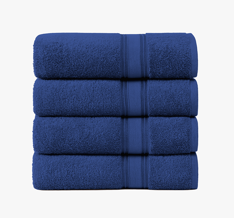 4 Piece Towel set-Navy