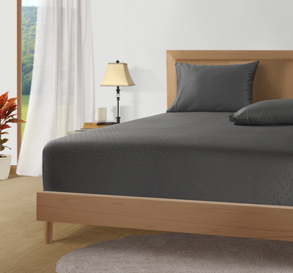 1000 Thread Count-Swiss Dot-Charcoal