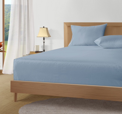 1000 Thread Count-Swiss Dot-French Blue