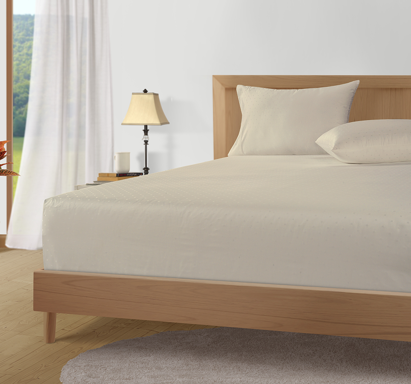 1000 Thread Count-Swiss Dot-Ivory