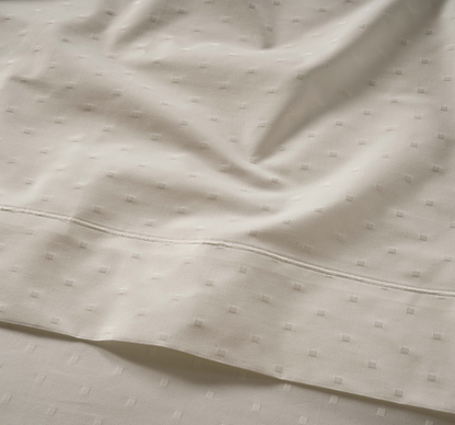 1000 Thread Count-Swiss Dot-Ivory