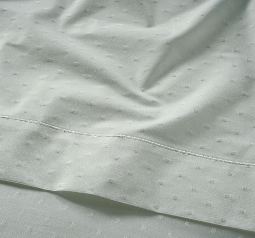 1000 Thread Count Pillowcases-Swiss Dot-Mineral