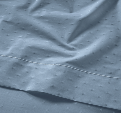 1000 Thread Count-Swiss Dot-French Blue