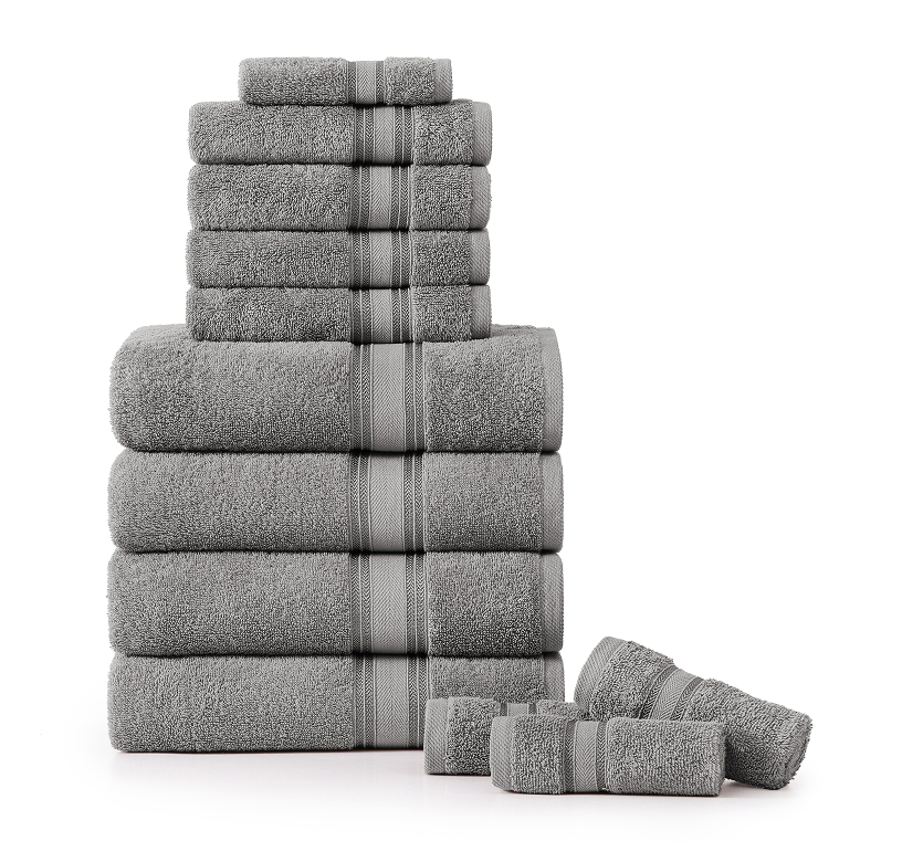 12 Piece Towel set-Space Grey
