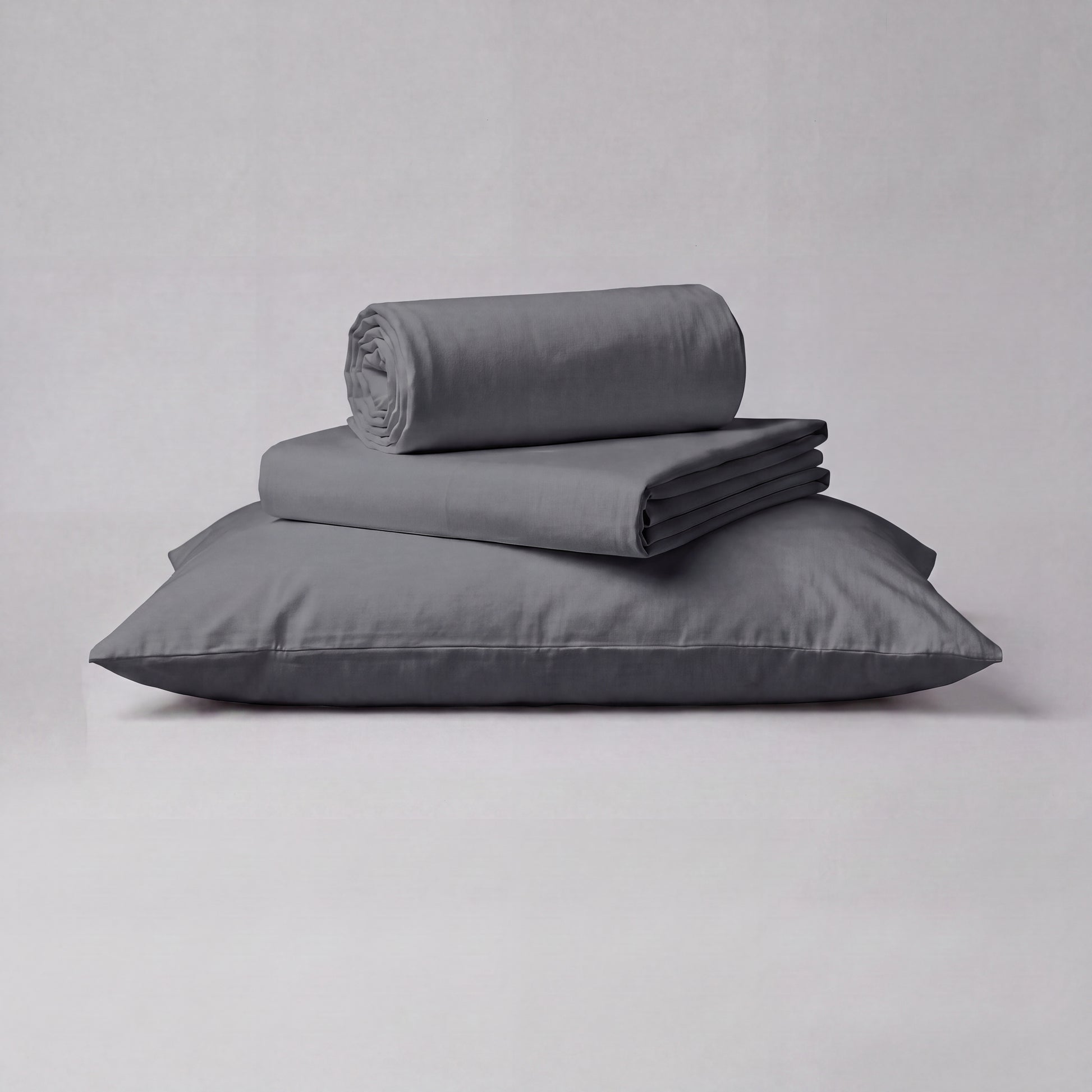 Organic Cotton Sheet Set - Charcoal