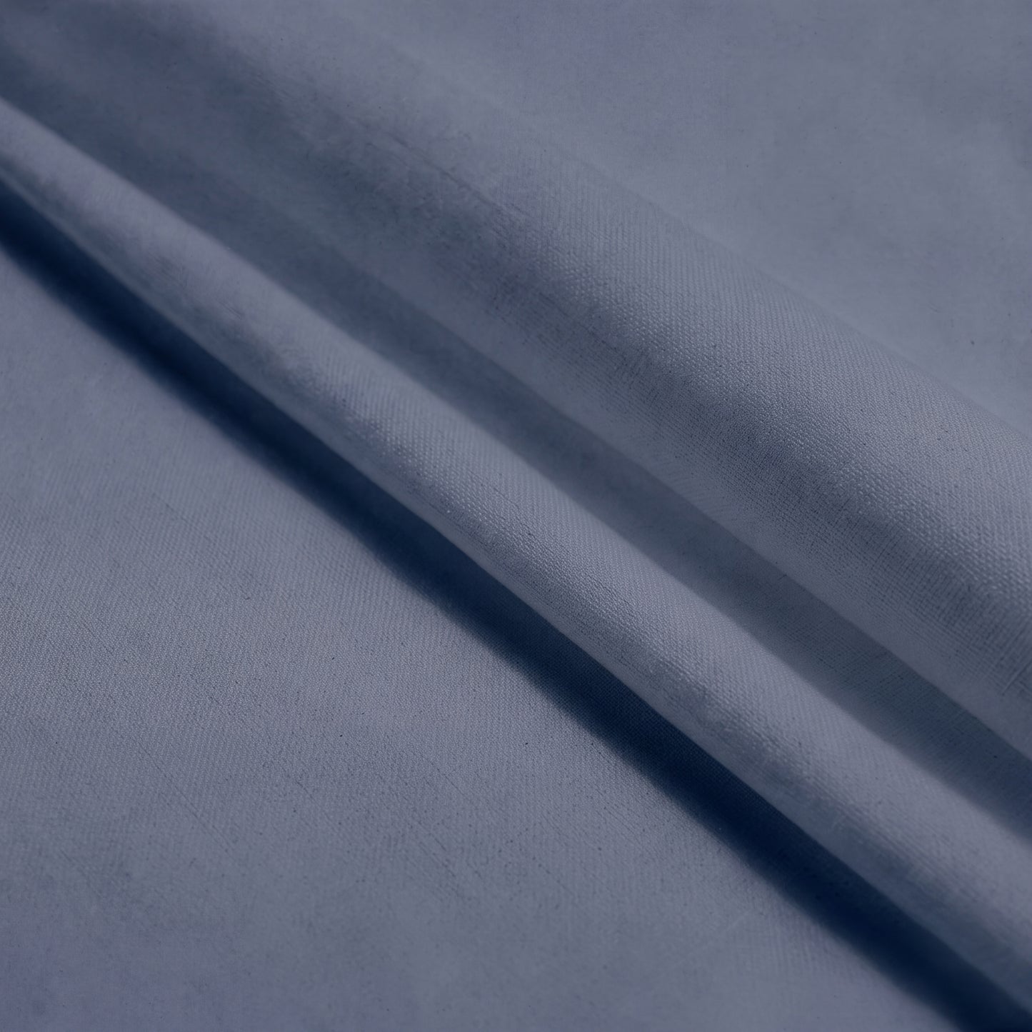 Lane Linen Organic Cotton Sheet Set in Estate Blue - fabric close up