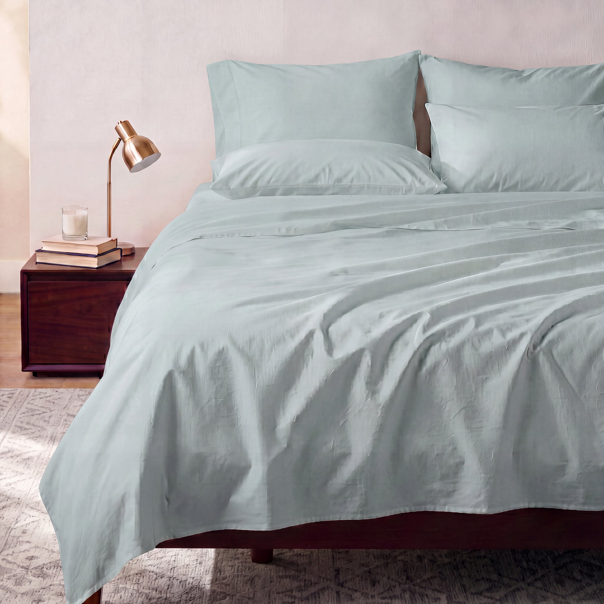 Organic Cotton Sheet Set - French Blue