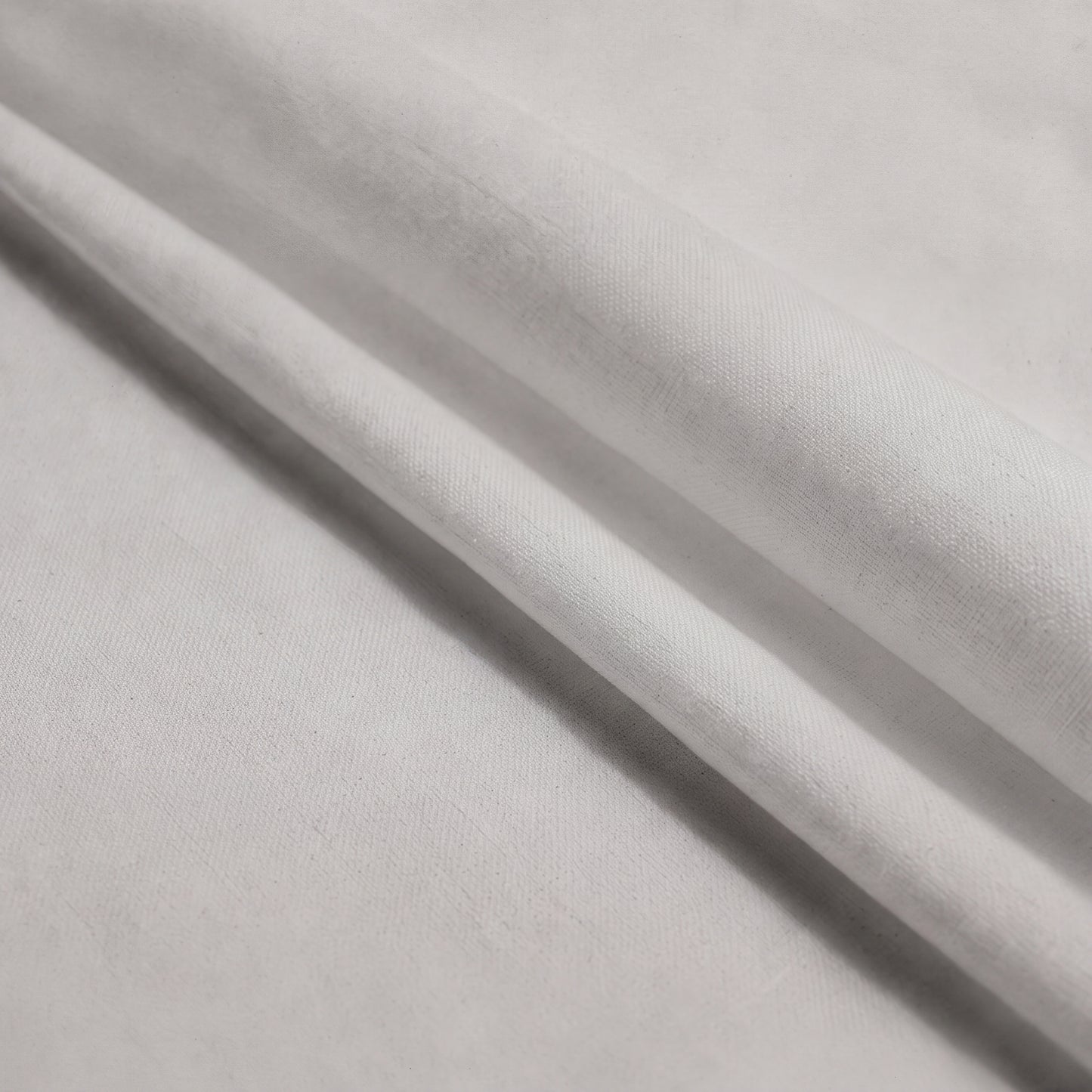 Lane Linen Organic Cotton Sheet Set in Glacier Grey - fabric close up